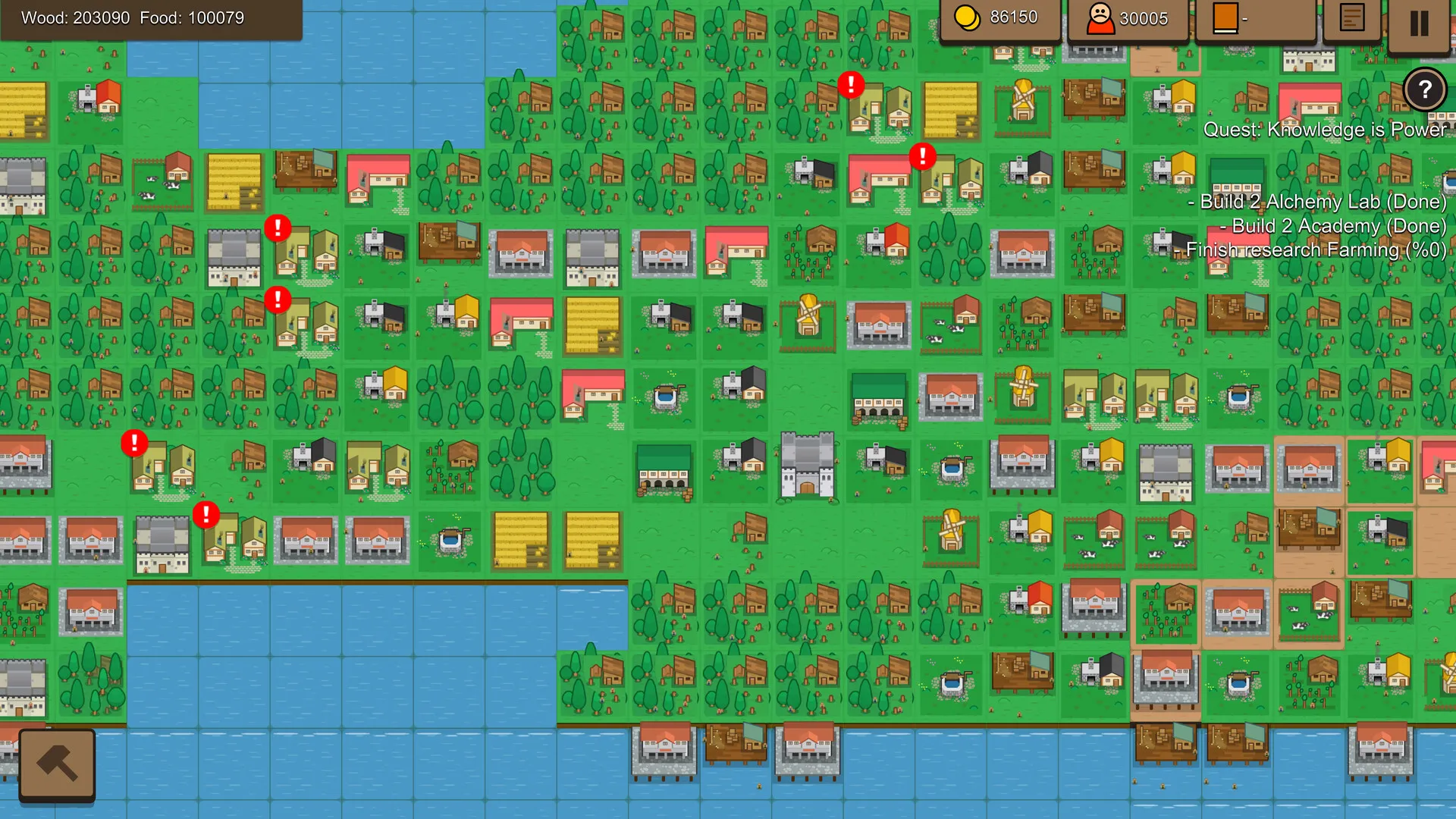 Kingdom Square - A tile-based minimalist city-building and automation game set in the middle ages.